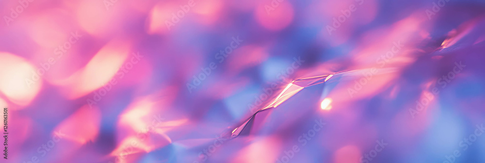 Poster mottled purple and pink texture with blurred geometric patterns under soft lighting