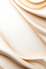 Soft fabric drapes elegantly, showcasing gentle waves and subtle