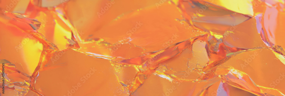 Poster vibrant texture of mottled yellow and orange with sharp angular highlights