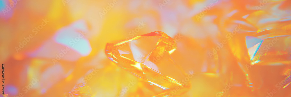 Leinwandbilder bright mottled yellow and orange texture showcasing sharp angular edges and luminous highlights