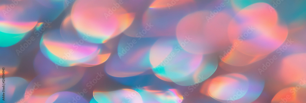 Aufkleber layered bokeh creates mesmerizing light refractions with sparkling hues