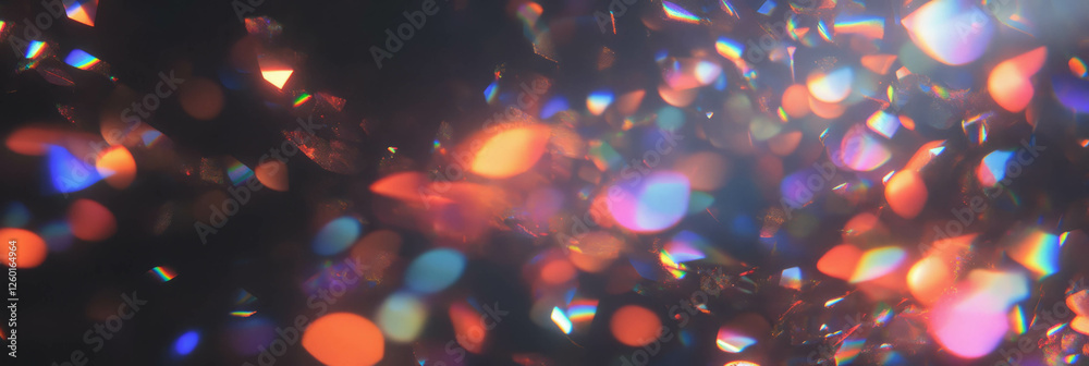 Aufkleber complex layers of bokeh create mesmerizing light effects and vibrant colors