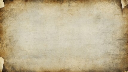 Obraz premium Aged Parchment Texture with Weathered Appearance and Faded Edges: Reminiscent of Ancient Scrolls and Timeworn Manuscripts with Clear Central Space