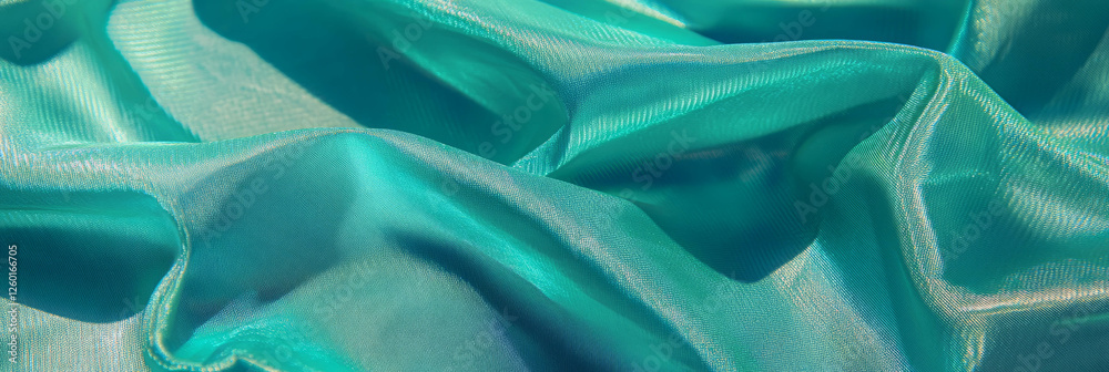 Aufkleber Nylon mesh netting and sheen create unique textile patterns and textures