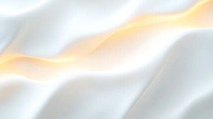 Obraz premium Soft waves of white fabric gently undulate, creating an ethereal