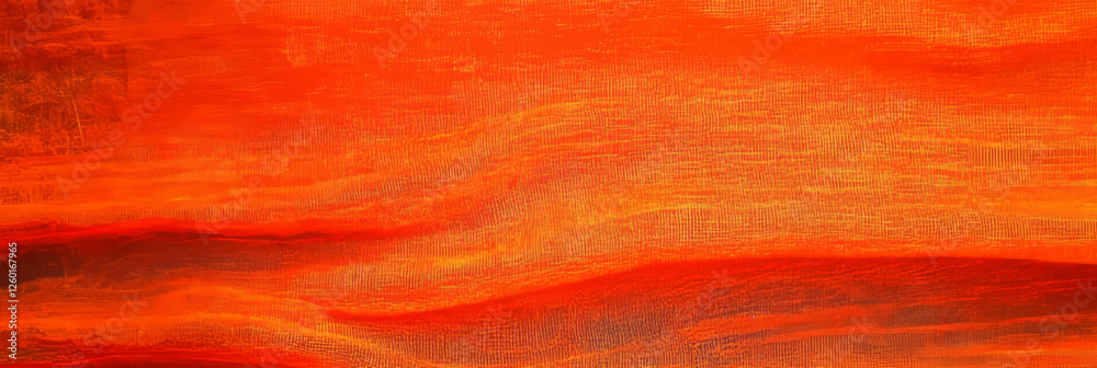 Poster textured orange burlap tablecloth showcasing rustic and coarse woven patterns