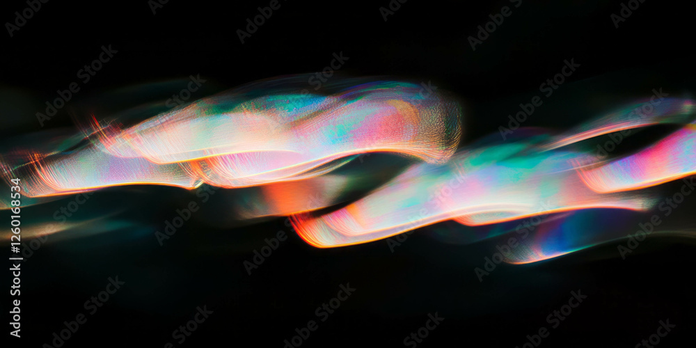 Fototapete bokeh texture with shimmering light effects on a dark background showcasing vibrant colors