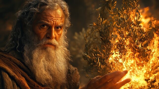 moses and the burning bush