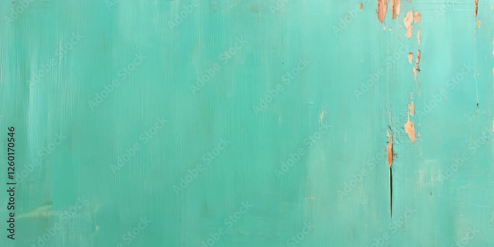 Poster pale green wall texture with faded paint and subtle grunge details in a serene setting