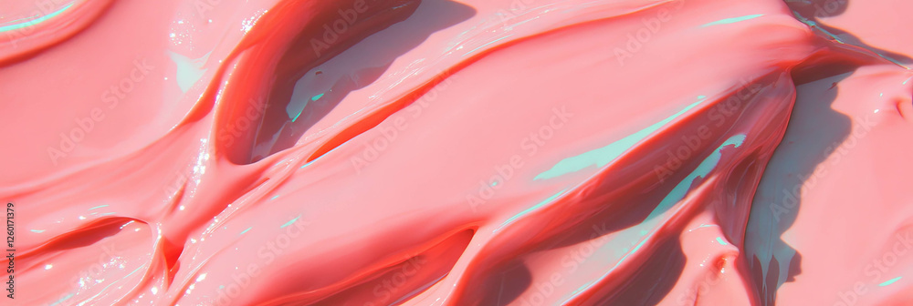 Poster smooth pale pink gel with thick creamy texture and soft finish for various applications