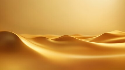 Golden waves create a smooth elegant and luxurious background