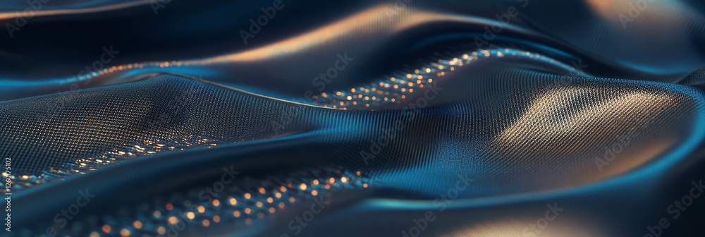 Poster Exploring the unique textures of ripstop nylon and matte metal in modern design