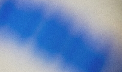 Grainy colorful gradient background. Abstract, blue, white, blurred, mesh, noise, bokeh, retro vibes.