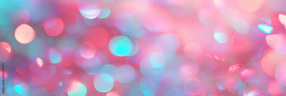 Poster Texture of scattered small bokeh creates a subtle sparkling effect in soft light