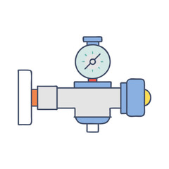 pressure relief valve icon, pressure relief valve vector illustration-simple illustration of pressure relief valve, perfect for pressure relief valve logos and icons