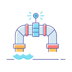 pipeline icon, pipeline vector illustration-simple illustration of pipeline, perfect for pipeline logos and icons