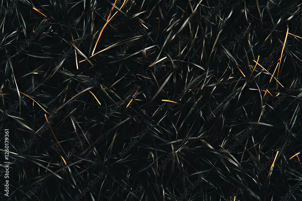 Poster short clipped grass texture with soft shadows against a black background