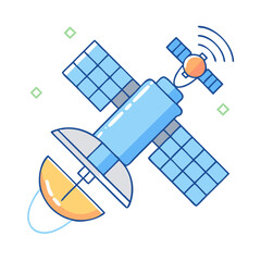 satellite imaging icon, satellite imaging vector illustration-simple illustration of satellite imaging, perfect for satellite imaging logos and icons