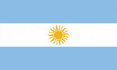 The Argentinian flag, a symbol of national pride.