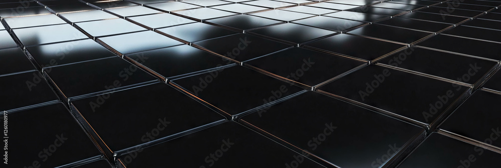 Aufkleber Grid pattern design featuring dark gray texture and smooth surface