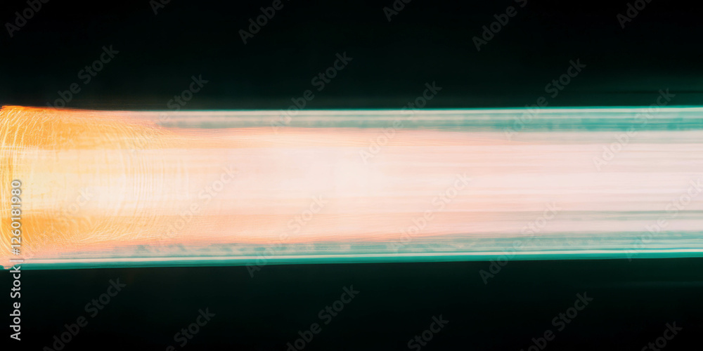 Aufkleber soft elongated bokeh texture with gradient colors and glow against a black background