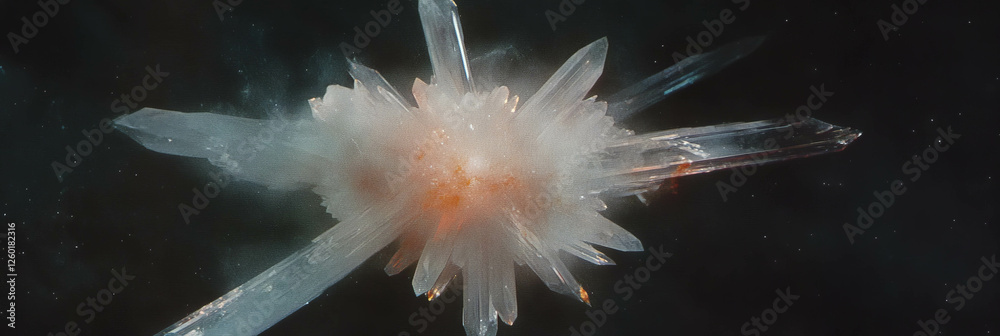 Poster large crystal flare showcasing brilliant central point and fading edges captures attention