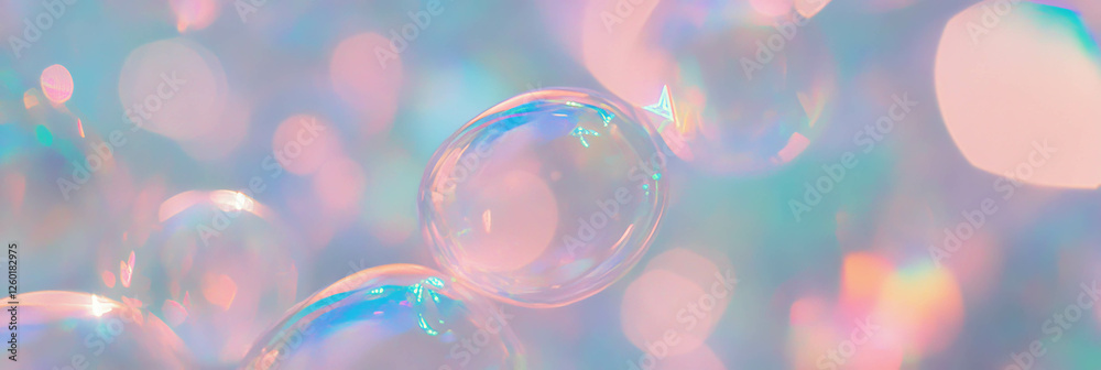 Poster Bokeh texture captures shimmering light with depth and varied intensity