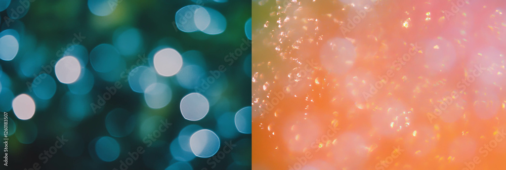 Aufkleber Soft edged bokeh texture with smooth gradients and subtle shimmer in vibrant colors