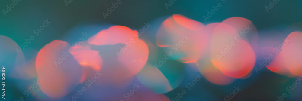 Aufkleber Discover the enchanting beauty of soft bokeh with smooth gradient transitions and shimmer