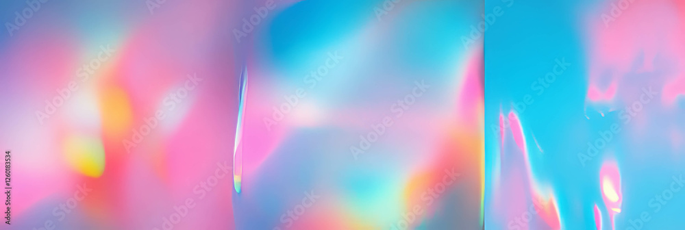 Poster Bokeh texture with smooth gradient transitions and soft edges creating a dreamy atmosphere