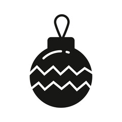 Christmas decoration accessory, vector design of xmas bubbles