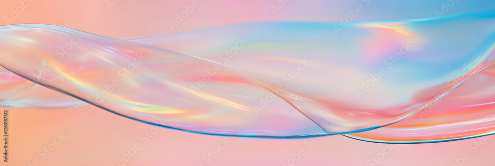 Poster colorful liquid swirls within transparent plastic creating dynamic visual motion