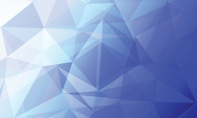 Abstract blue gradient triangle geometric pattern background