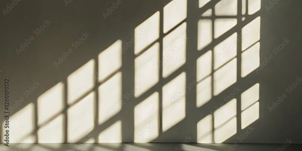 Poster subtle grunge texture on white wall with striking shadow patterns during daylight