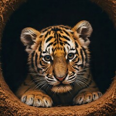 Naklejka premium portrait of a tiger