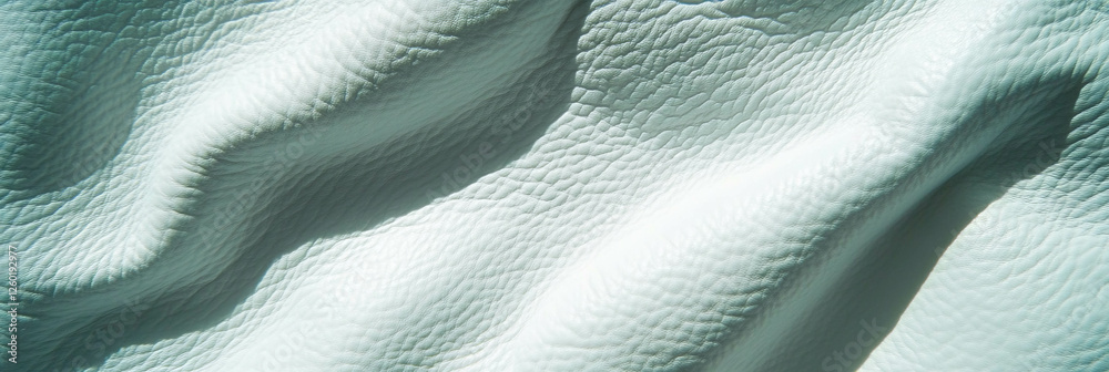Poster Elegant white leather background with soft texture and subtle shadows for design applications