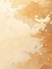 Abstract beige watercolor background texture with splatters