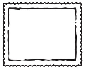  Line hand draw frame background vector design.