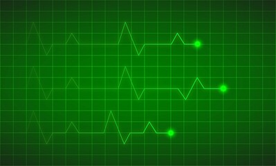 Neon cardiogram heart shape. Glowing Heartbeat icon, Lifeline background wallpaper design