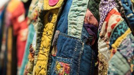 Obraz premium Upcycling fashion encourages creative reuse of old clothing.