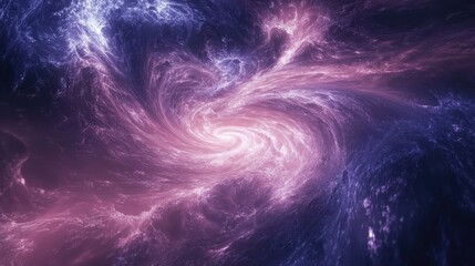 Naklejka premium Cosmic swirl, nebula, galaxy, space background, science fiction