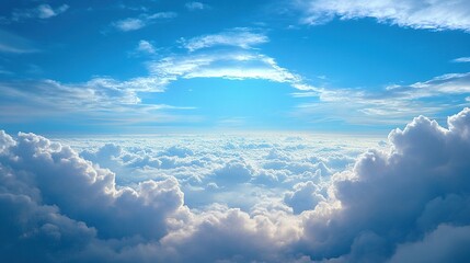 Aerial photography of colorful clouds in the sky