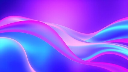 Vibrant Neon Liquid Waves – Abstract Glowing Background