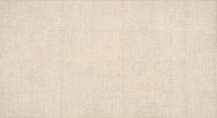 Wide, continuous texture background of vintage white burlap fabric, with coarse weaving, natural irregularities, and a soft, earthy tone, perfect for rustic designs