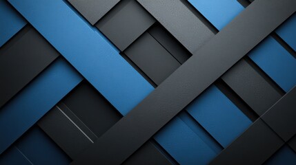 Fototapeta premium Intersecting Lines on Blue Background for Design, Banner Template, Geometric Abstract Wallpaper with Copy Space, Minimalist Intersecting Lines Wallpaper