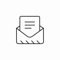 open mail envelope icon vector sign