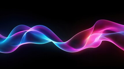abstract colorful wave glowing neon lights dynamic flow energy m