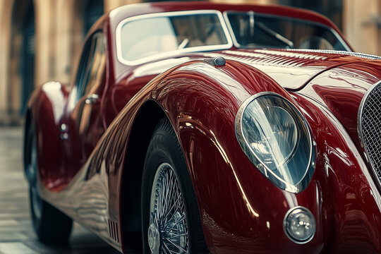 classic red car