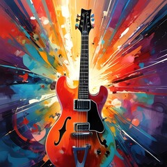 Naklejka premium Illustration of sound background.