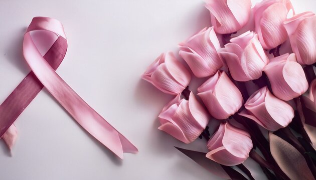 Lazo rosa, que simboliza la solidaridad en la lucha contra el c&aacute;ncer de mama. Su d&iacute;a se celebra cada 19 de octubre.